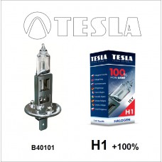 B40101 Лампа галогенная TESLA, H1+100% 12V 55W