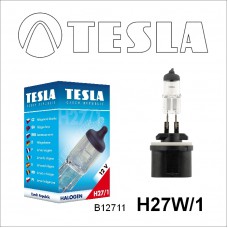 B12711 Лампа галогенная TESLA, H27W/1 12V 27W