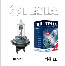 B50401 Лампа галогенная TESLA, H4 LL 12V 60/55W