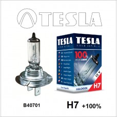 B40701 Лампа галогенная TESLA, H7+100% 12V 55W