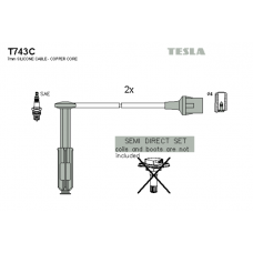 T743C провода зажигания TESLA