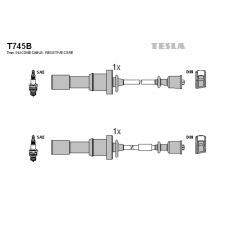 T745B провода зажигания TESLA